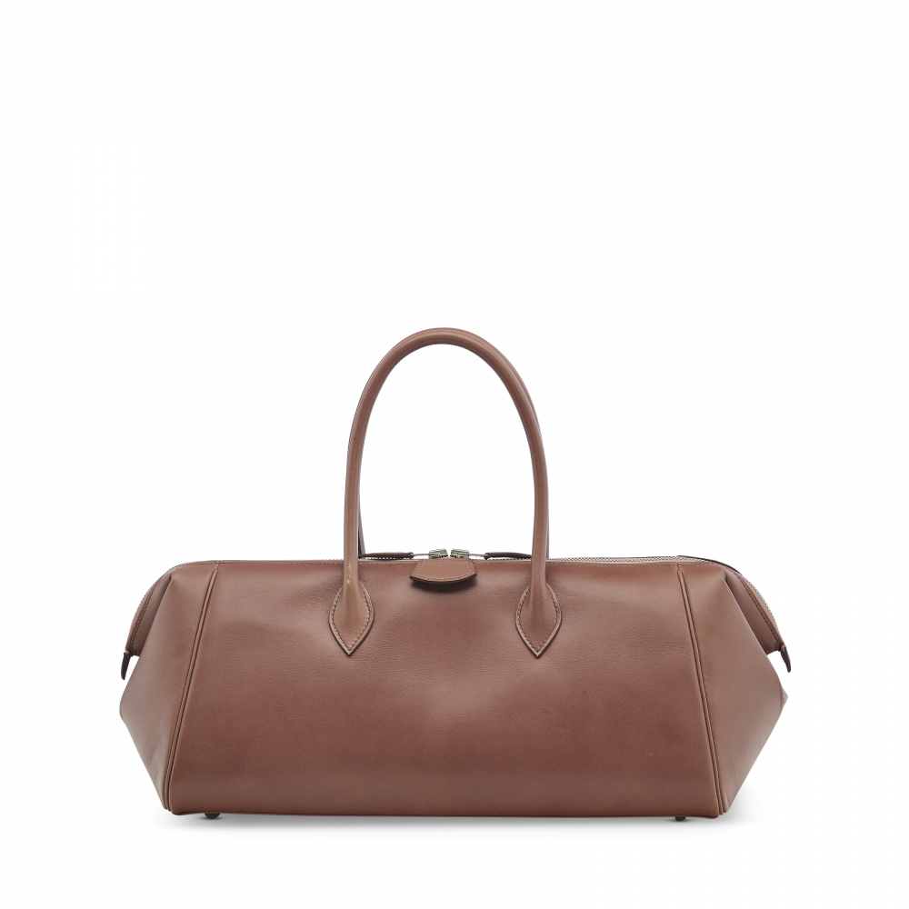 A GRIOLET SWIFT LEATHER PARIS-BOMBAY 35 WITH PALLADIUM HARDWARE - HERMÈS