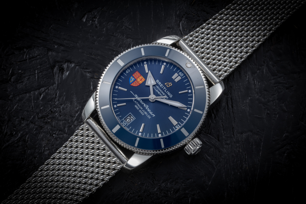BREITLING, SUPEROCEAN HERITAGE B20 AUTOMATIC 42 'PLATINUM JUBILEE RaSP’, A LIMITED EDITION STEEL WRISTWATCH MADE FOR THE ROYALTY SPECIALIST PROTECTION UNIT