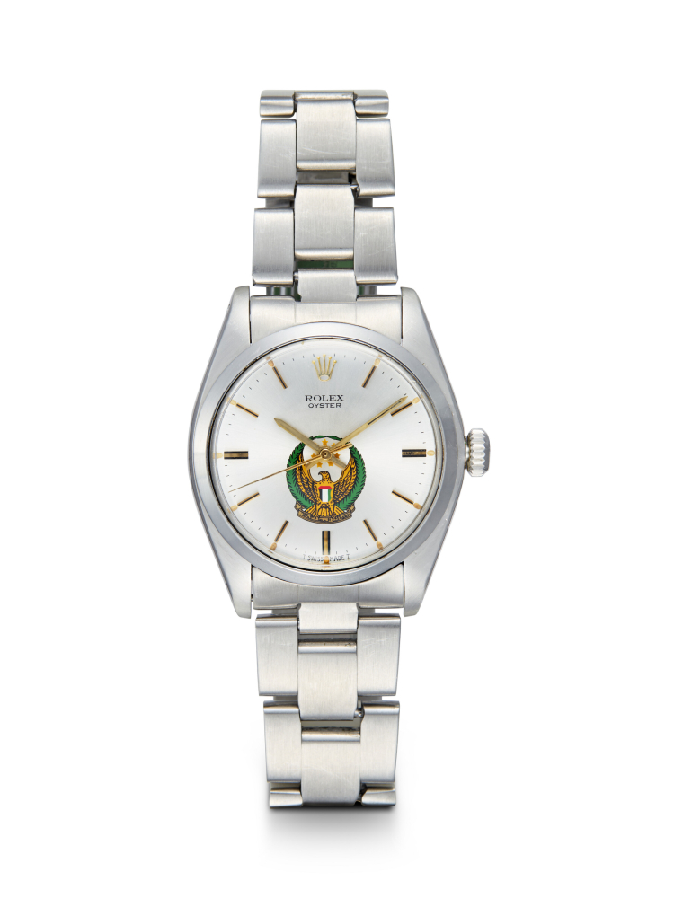 ROLEX, REF. 6426, A STEEL MANUAL-WINDING WRISTWATCH MADE FOR THE UAE ARMED FORCES