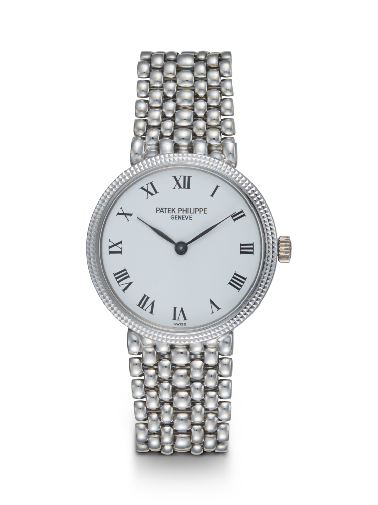 PATEK PHILIPPE, CALATRAVA REF. 4809/002, A FINE AND ATTRACTIVE GOLD MANUAL-WINDING WRISTWATCH WITH BRACELET