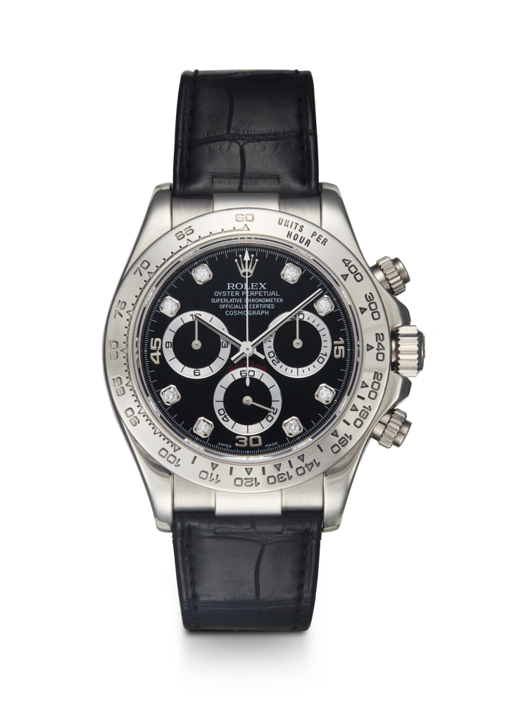 ROLEX, DAYTONA REF. 116519, A WHITE GOLD AND DIAMOND-SET AUTOMATIC CHRONOGRAPH WRISTWATCH