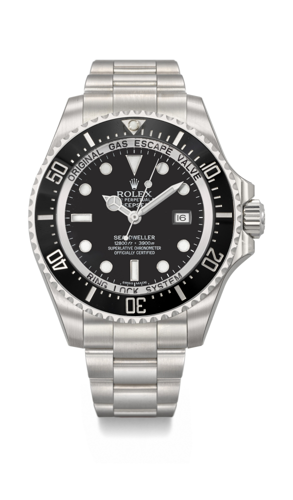 ROLEX. A 'NEW OLD STOCK' AND EXTREMELY RARE STAINLESS STEEL LIMITED EDITION AUTOMATIC WRISTWATCH WITH SWEEP CENTRE SECONDS, DATE, GAS ESCAPE VALVE AND BRACELET, MADE TO COMMEMORATE THE FORMATION OF THE ROYAL NAVY CLEARANCE DIVER BRANCH