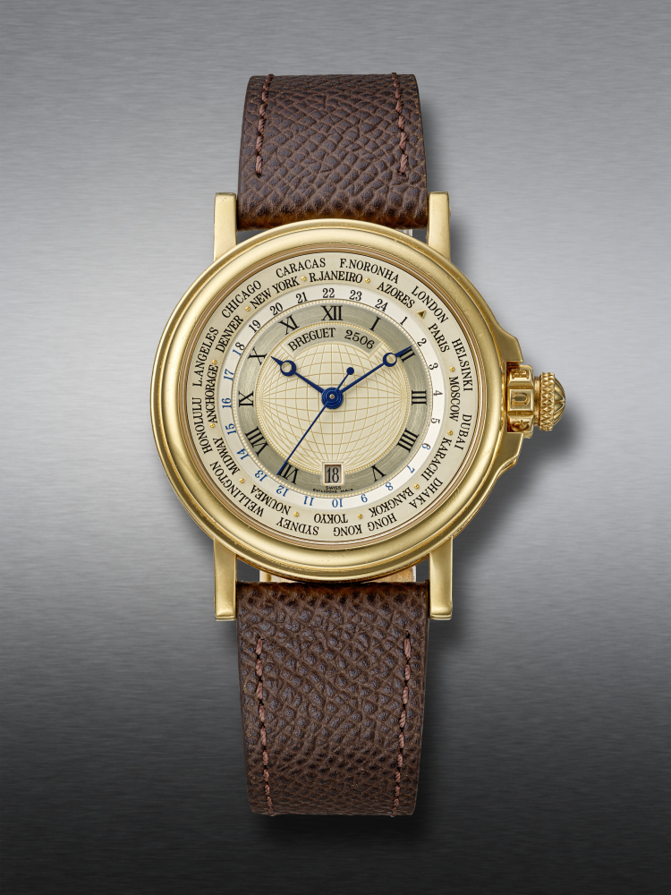 BREGUET, YELLOW GOLD WORLD TIME ‘MARINE HORA MUNDI’, REF. 3700