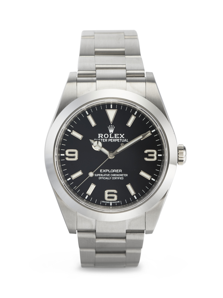 ROLEX, STAINLESS STEEL 'EXPLORER', REF. 214270