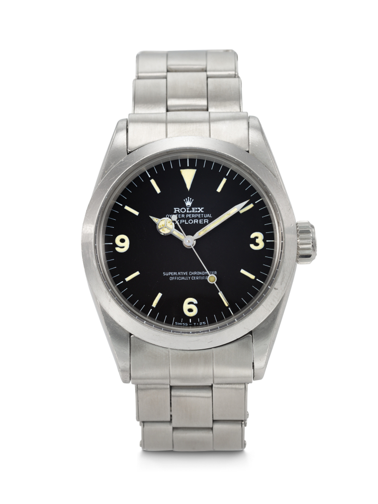ROLEX, STAINLESS STEEL 'EXPLORER' WITH BRACELET, REF. 1016
