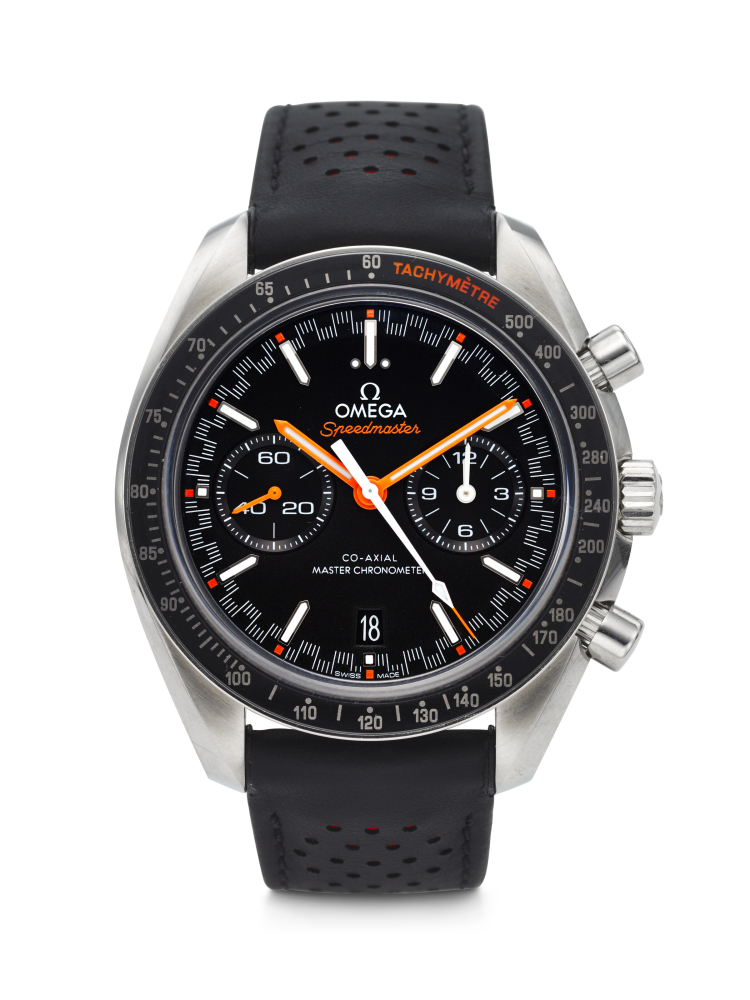 OMEGA, STAINLESS STEEL CHRONOGRAPH 'SPEEDMASTER RACING' WITH DATE, REF. 329.32.44.51.01.001