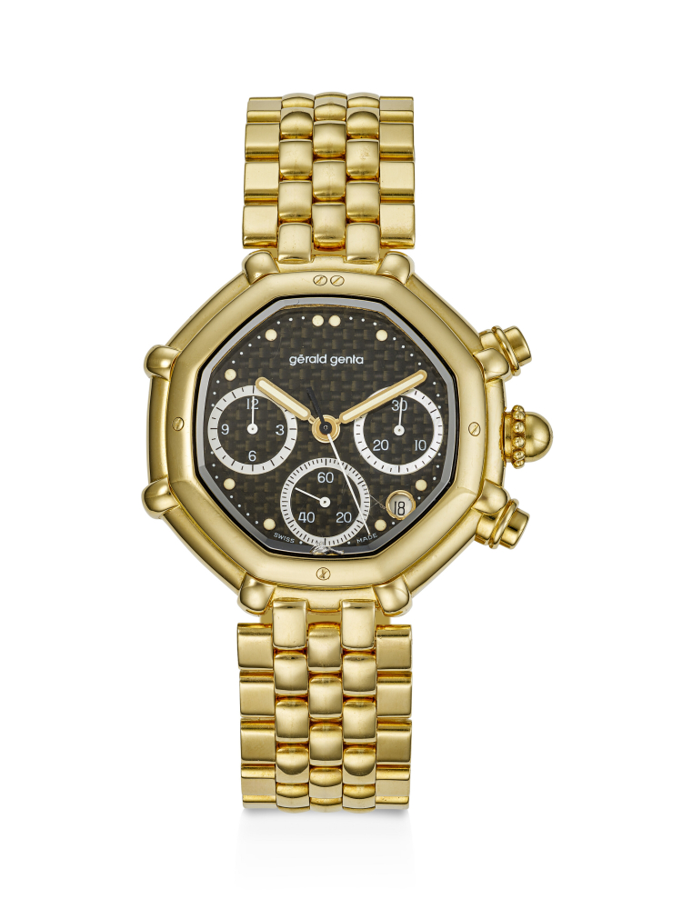 GERALD GENTA, YELLOW GOLD CHRONOGRAPH 'SUCCESS', REF. 3388.7