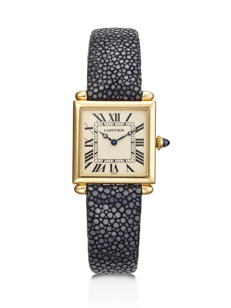 CARTIER, YELLOW GOLD QUARTZ 'TANK OBUS', REF. 1630 2