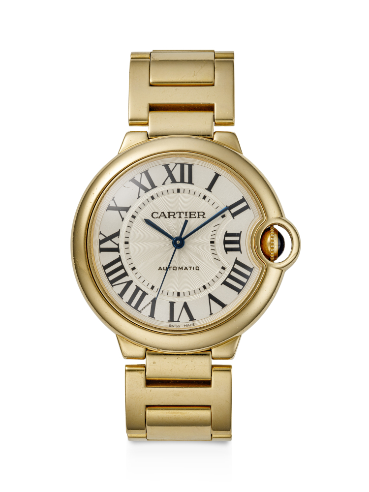 CARTIER, YELLOW GOLD 'BALLON BLEU', REF. 3002