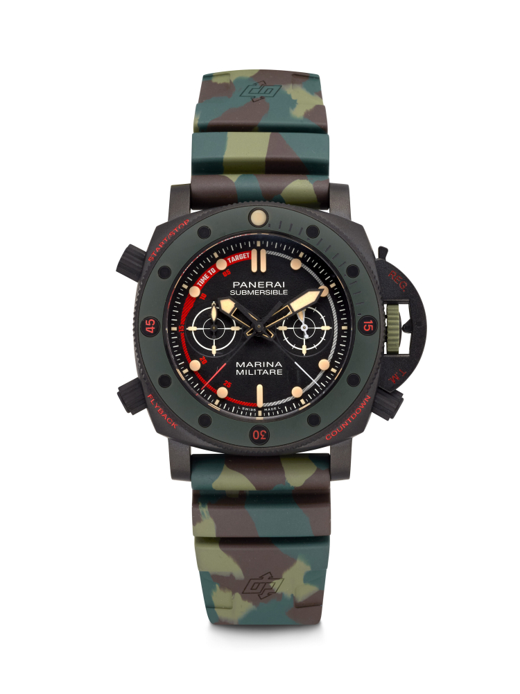 PANERAI. A TITANIUM CHRONOGRAPH WRISTWATCH WITH REGATTA TIMER