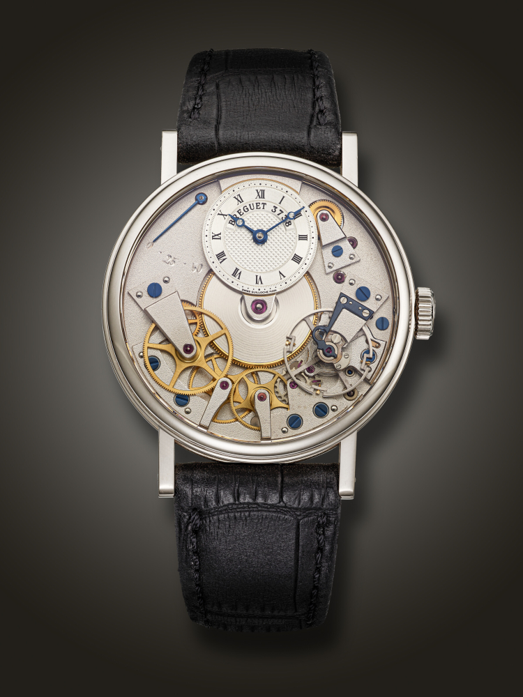 BREGUET, WHITE GOLD SEMI-SKELETONIZED 'LA TRADITION', REF. 7027