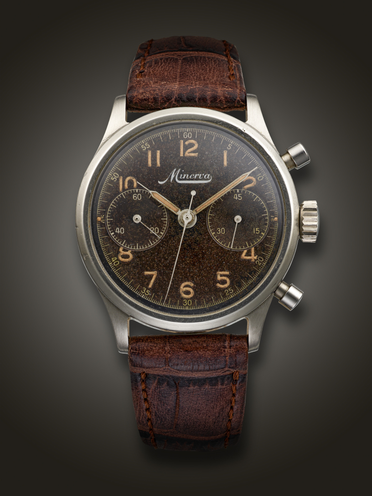MINERVA, STAINLESS STEEL CHRONOGRAPH ‘SPILLMAN’