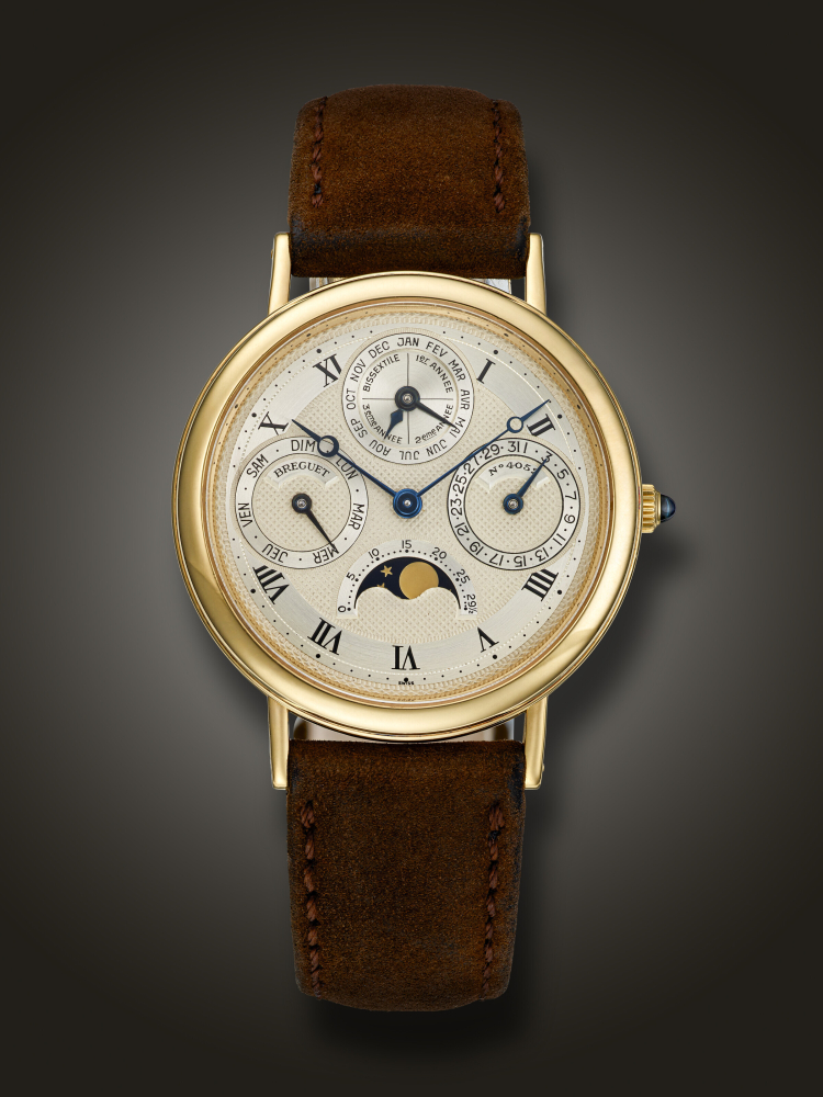 BREGUET, YELLOW GOLD PERPETUAL CALENDAR 'CLASSIQUE', WITH MOON PHASES, REF. 3050