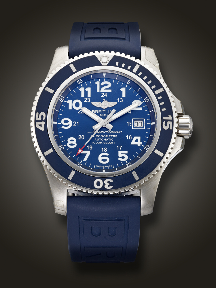 BREITLING, STAINLESS STEEL ‘SUPEROCEAN II’, REF. A17392