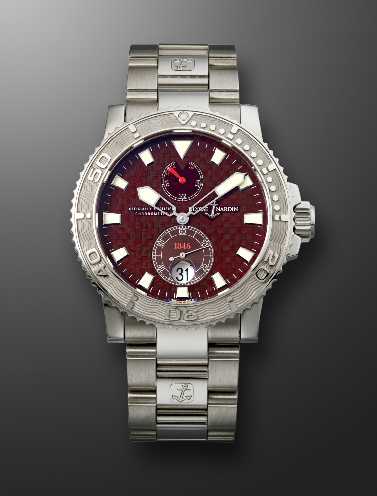 ULYSSE NARDIN, STAINLESS STEEL 'MARINE DIVER CHRONOMETER', REF. 263-33" -