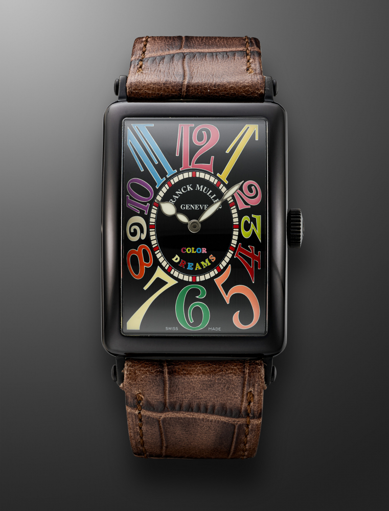FRANCK MULLER, PVD-COATED WHITE GOLD 'COLOR DREAMS', REF. 1200 SC NR -