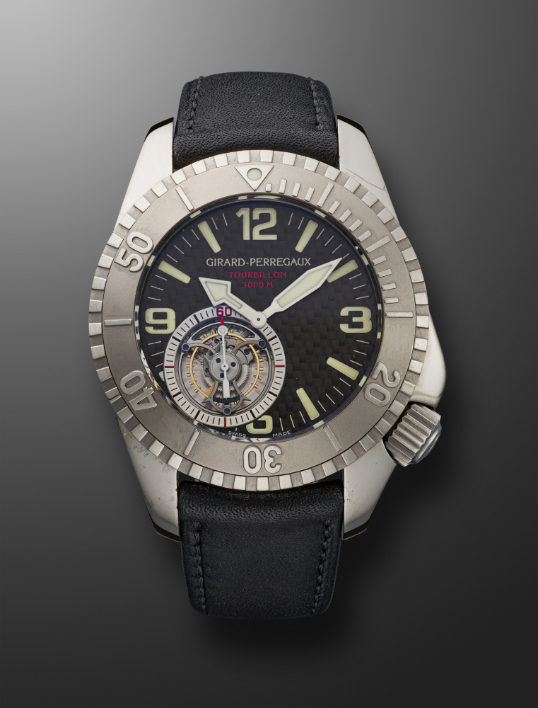 GIRARD-PERREGAUX, LIMITED EDITION TITANIUM FLYING TOURBILLON 'SEA HAWK II PRO', REF. 99940, NO. 19/32" -