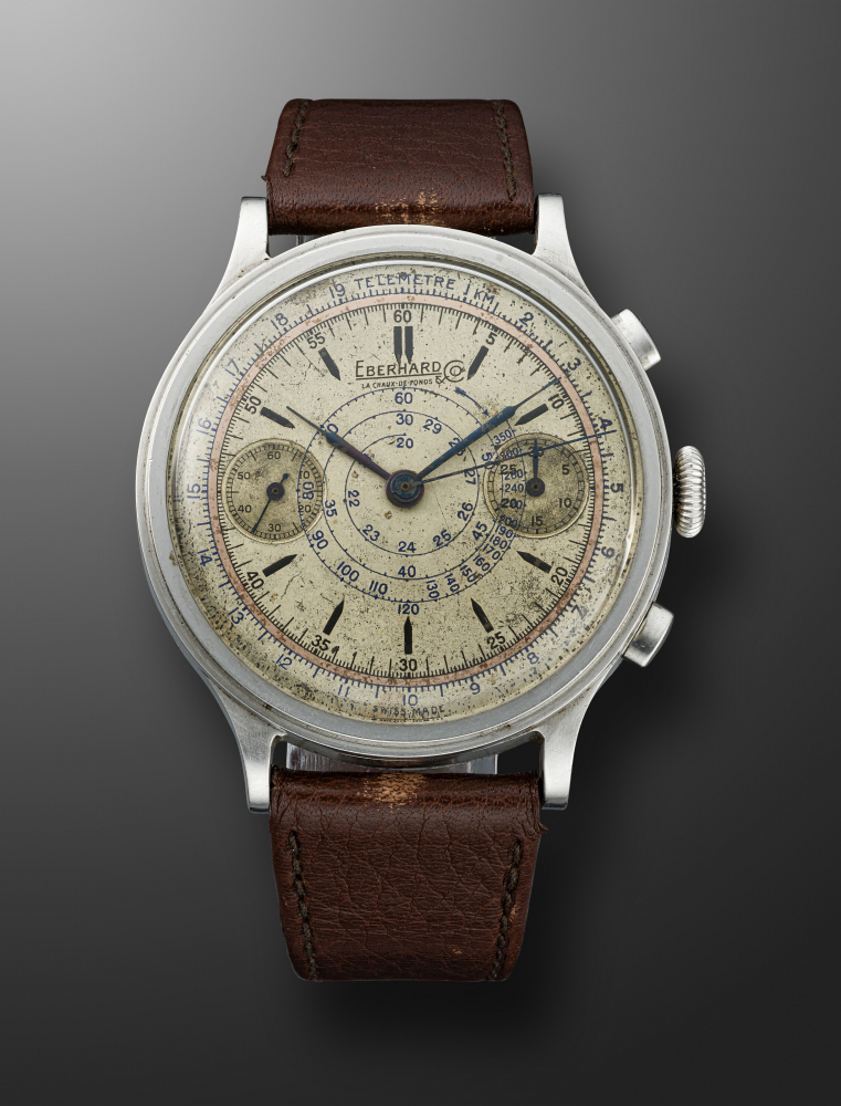 EBERHARD CO, STAINLESS STEEL MULTISCALE CHRONOGRAPH -