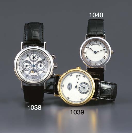 BREGUET. AN 18K WHITE GOLD WRISTWATCH