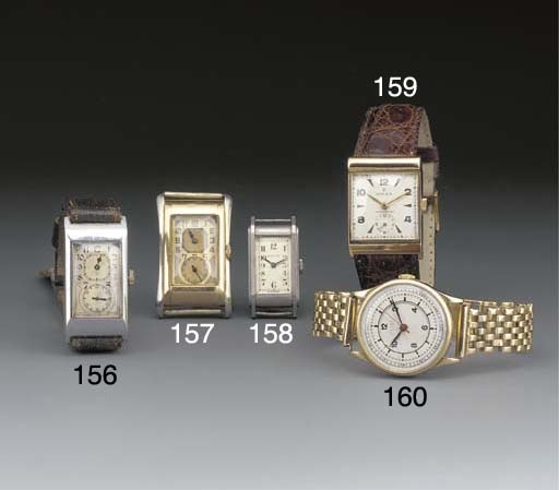 Rolex: A rare 9ct. gold wristwatch with porcelain dial and sweep centre seconds.signed Rolex, case no. 30125, ref. 2942, Dublin hallmark 1937