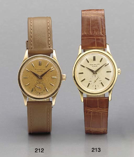 Patek Philippe. A fine and rare 18K gold self-winding water-resistant wristwatch