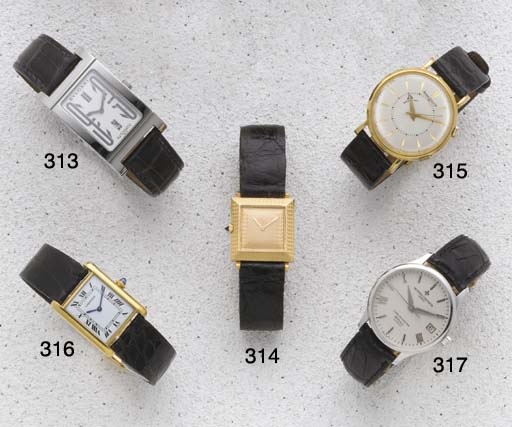 Bulgari: A Stainless Steel Rectangular Automatic Wristwatch with Calendar