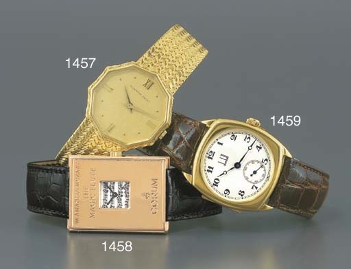 CORUM. A LIMITED EDITION 18K PINK GOLD RECTANGULAR WRISTWATCH