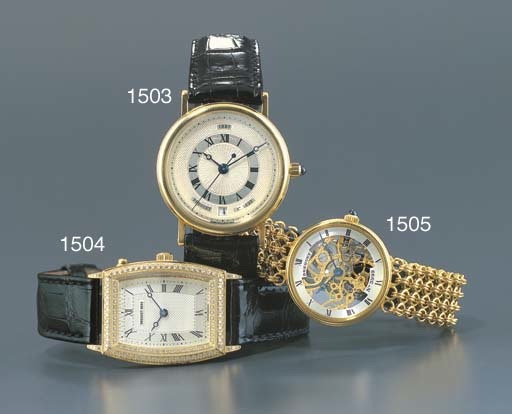 BREGUET. A FINE AND RARE LIMITED EDITION 18K GOLD SELF-WINDING WRISTWATCH WITH SWEEP CENTRE SECONDS AND DATE