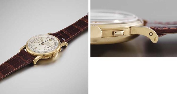 Patek Philippe. An extremely fine and rare large chronograph wristwatch
