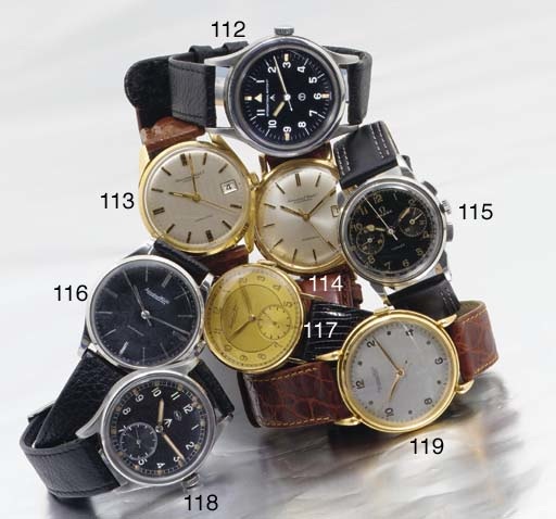International Watch Co. An 18ct gold automatic calendar wristwatch