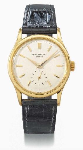 Patek Philippe. A rare 18K gold self-winding waterproof wristwatch