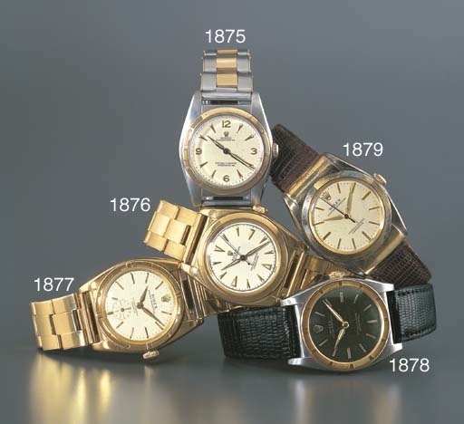 ROLEX. A STAINLESS STEEL AND GOLD SELF-WINDING WRISTWATCH WITH SWEEP CENTRE SECONDS
