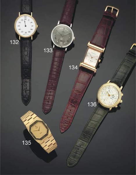 Breguet. An 18ct Gold Limited Edition Jump Hour Wristwatch with Enamel Dial
