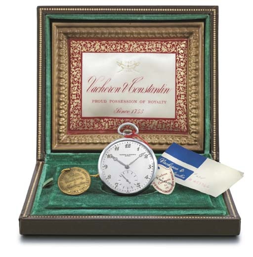 Vacheron Constantin. A fine and unusual aluminium openface keyless lever dress watch with original box