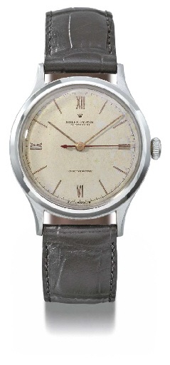 Rolex. A fine and rare stainless steel self-winding waterproof wristwatch with sweep centre seconds