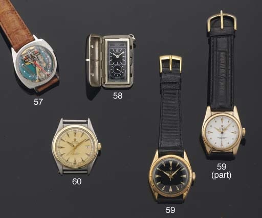 Rolex. A Stainless Steel and Gold Automatic Centre Seconds Water Resistant Wristwatch with Calendar