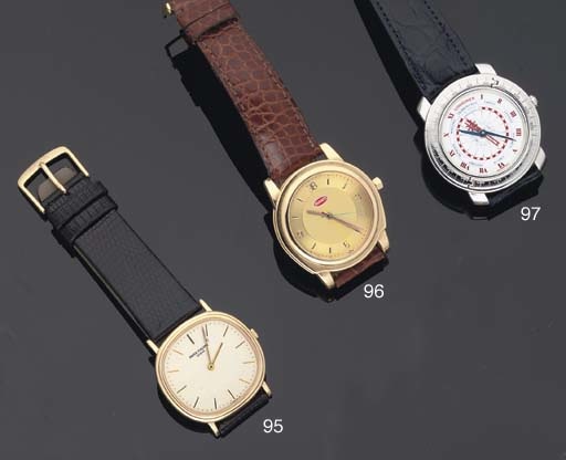 Patek Philippe. An 18ct Gold Cushion Cased Quartz Wristwatch