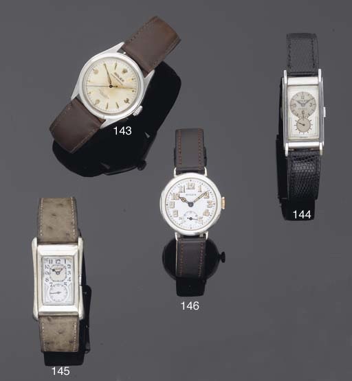 Rolex. A Stainless Steel Automatic Centre Seconds Water Resistant Wristwatch