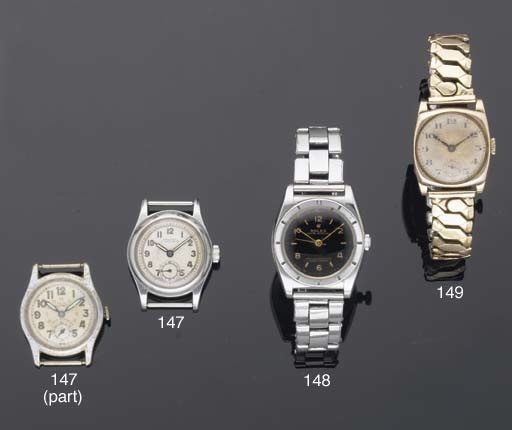 Rolex. A Stainless Steel Water Resistant Wristwatch
