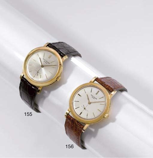 Patek Philippe. A fine and rare 18K gold self-winding water-resistant wristwatch