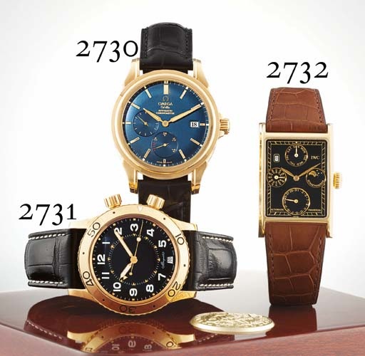 BREGUET. AN 18K GOLD AUTOMATIC WRISTWATCH WITH CENTRE SECONDS, DATE AND ALARM