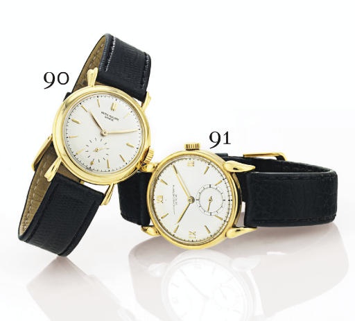 PATEK PHILIPPE. AN 18K GOLD WRISTWATCH