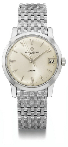 Vacheron Constantin. A fine and rare 18K white gold self-winding water-resistant wristwatch with sweep centre seconds, date and bracelet
