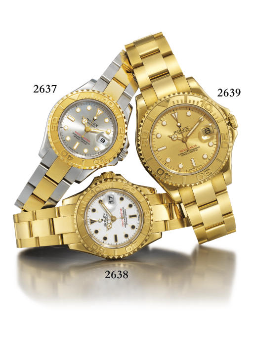 ROLEX. A FINE LADY'S 18K GOLD AUTOMATIC WRISTWATCH WITH BRACELET, CENTRE SECONDS AND DATE