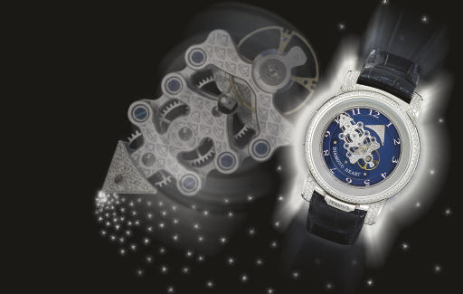 ULYSSE NARDIN. A VERY FINE AND RARE LIMITED EDITION PLATINUM AND DIAMOND-SET CARROUSEL TOURBILLON WRISTWATCH WITH DUAL DIRECT ESCAPEMENT AND 7-DAY POWER RESERVE