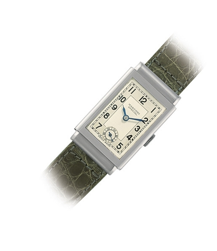 MARCONI, REF. 2415.STAINLESS STEEL MANUAL-WINDING RECTANGULAR WRISTWATCH WITH SMALL SECONDS