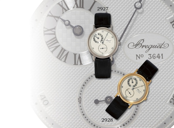 BREGUET, REGULATOR.18K GOLD MANUAL-WINDING WRISTWATCH WITH REGULATOR DIAL
