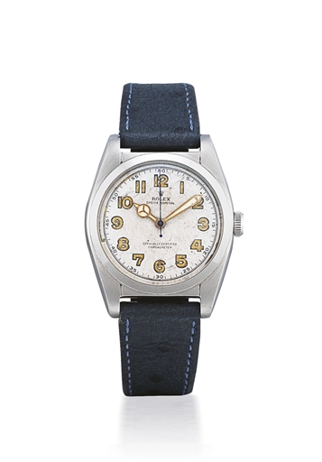 ROLEX, REF. 6050 BUBBLEBACK.STAINLESS STEEL AUTOMATIC WRISTWATCH