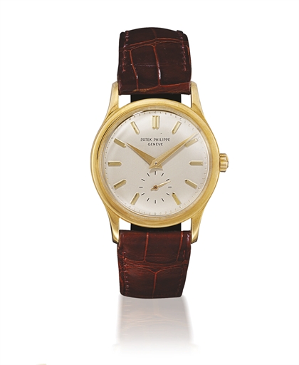 PATEK PHILIPPE, REF. 3439 2ND SERIES MONOBLOC.GOLD AUTOMATIC WRISTWATCH