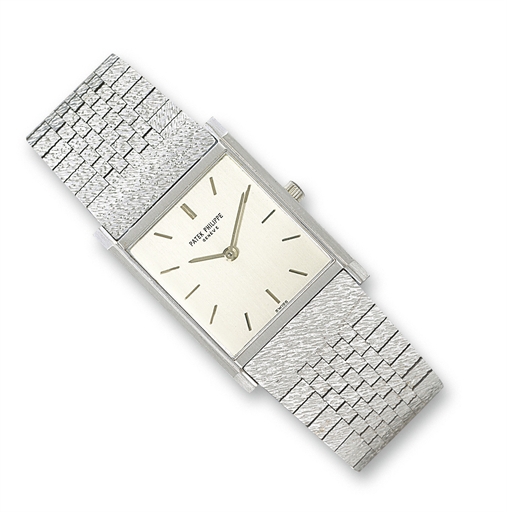 PATEK PHILIPPE, REF. 3519.WHITE GOLD MANUAL-WINDING BRACELET WATCH